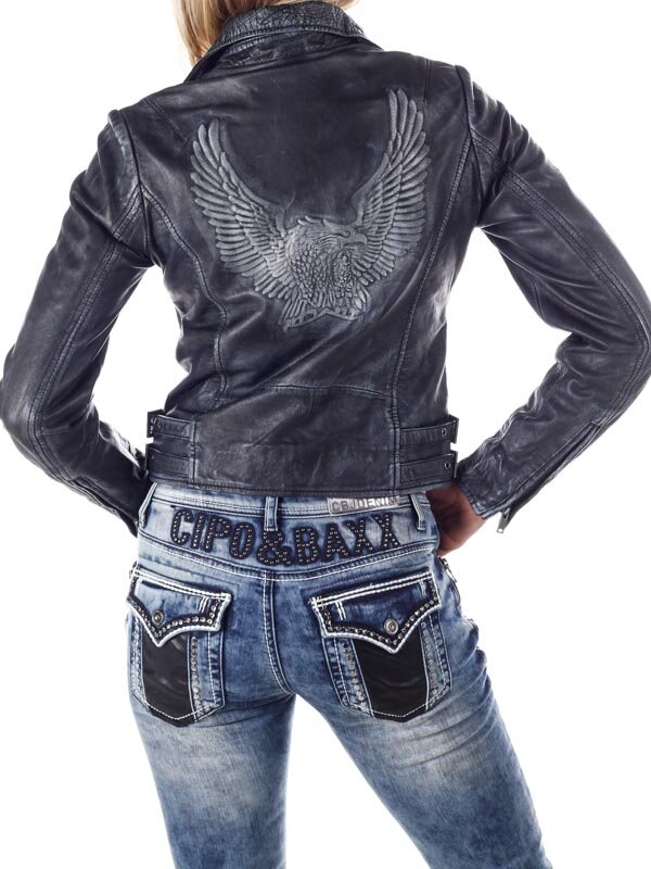 RD Eagle Skinnjacka - Dirty Black