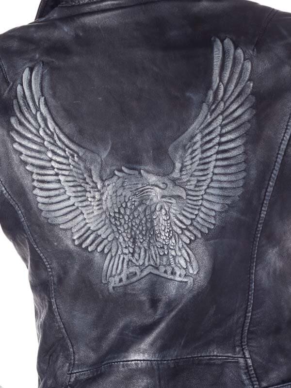RD Eagle Skinnjacka - Dirty Black