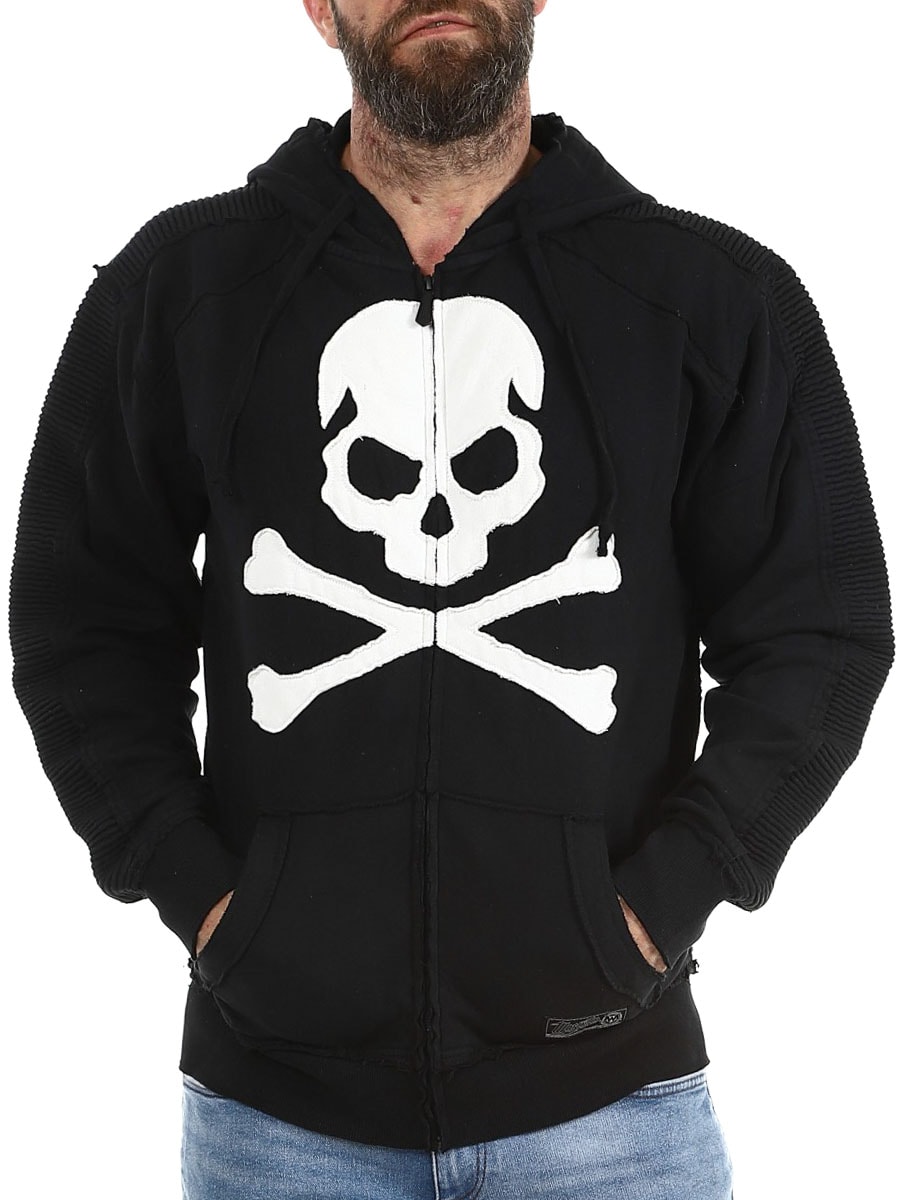 White Skull Wornstar Hoodie Black_1-2.jpg