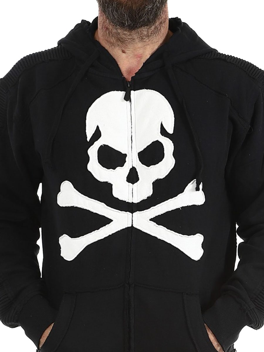 White Skull Wornstar Hoodie Black_1.jpg