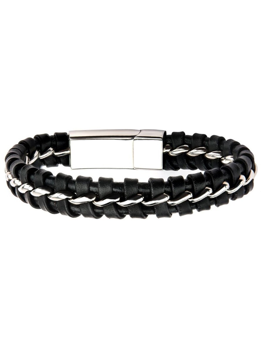 Wire Center Inox Armband - Svart.jpg