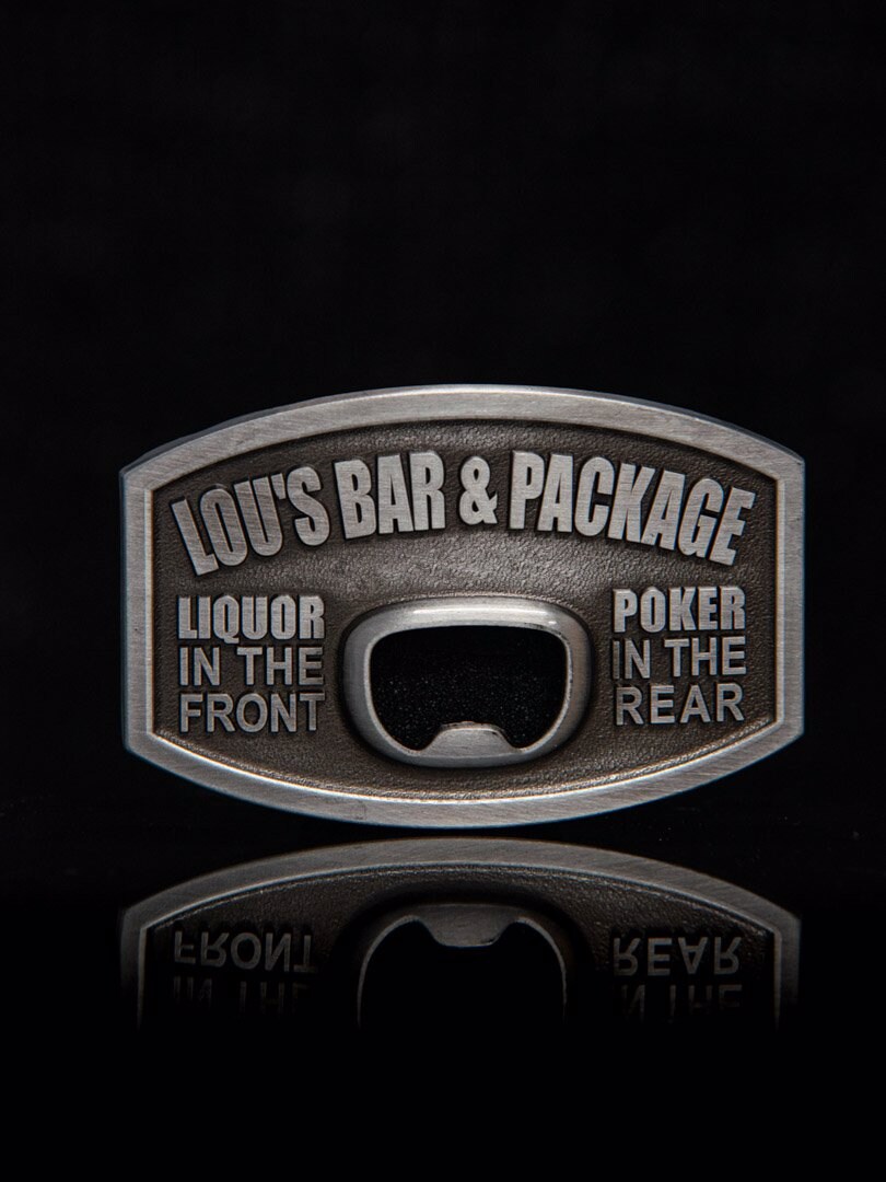 Lou´s Bar Cap Opener Bältesspänne - Silver