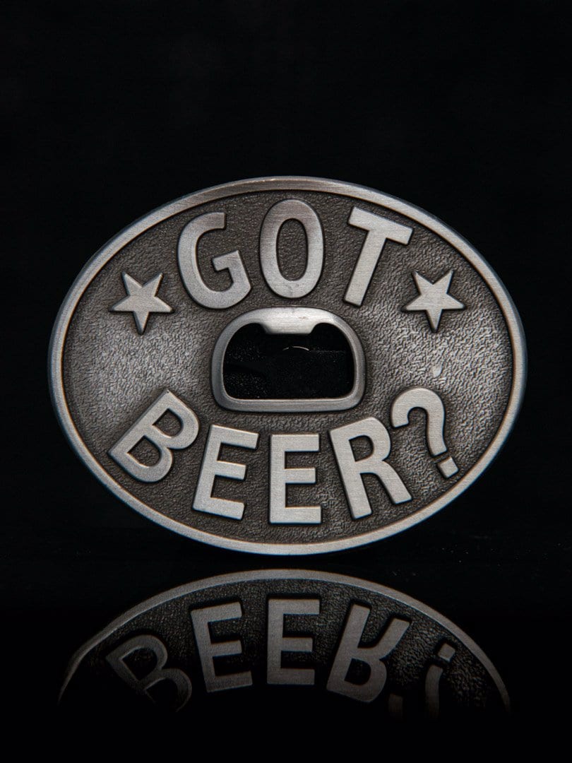 Got Beer? Cap Opener Bältesspänne - Silver