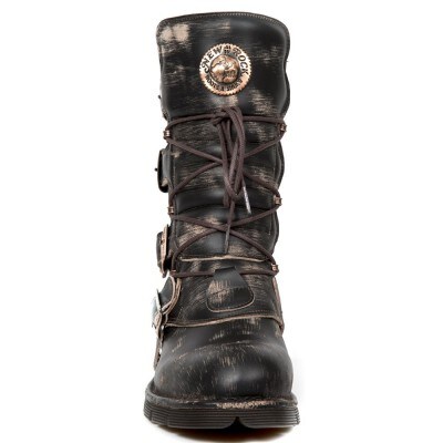 Bulldozer New Rock Boots - Svart/Brons