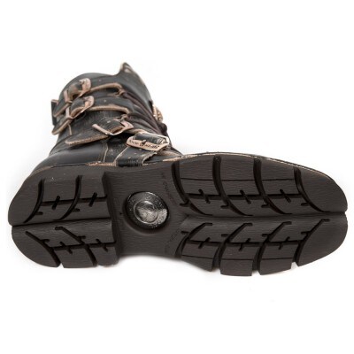 Bulldozer New Rock Boots - Svart/Brons