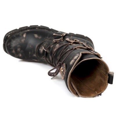 Bulldozer New Rock Boots - Svart/Brons