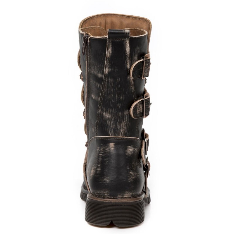 Bulldozer New Rock Boots - Svart/Brons