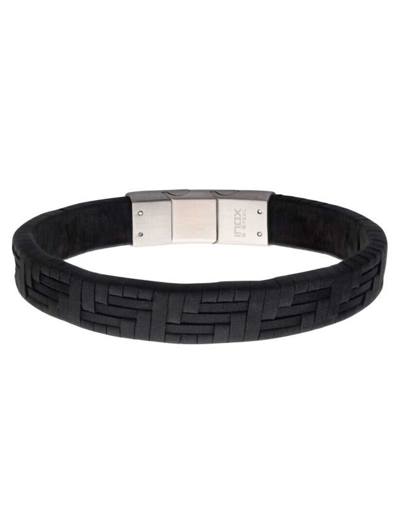 Twill Weave Inox Armband - Svart