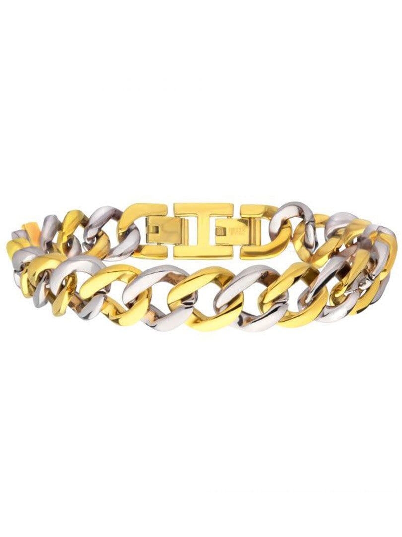Curb Chain Inox Armband - Guld/Silver