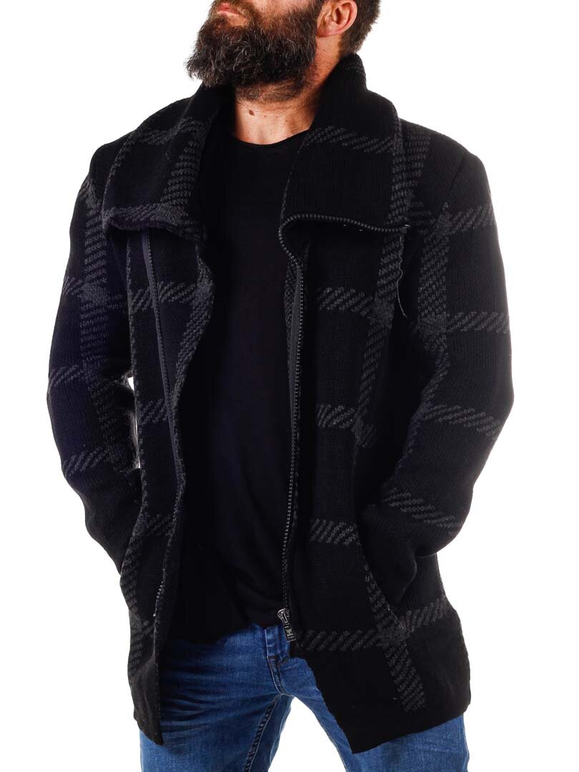 Wolmer Cipo & Baxx Cardigan - Svart