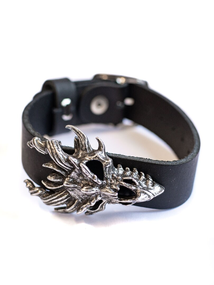 Dragon Skull Alchemy Armband - Svart
