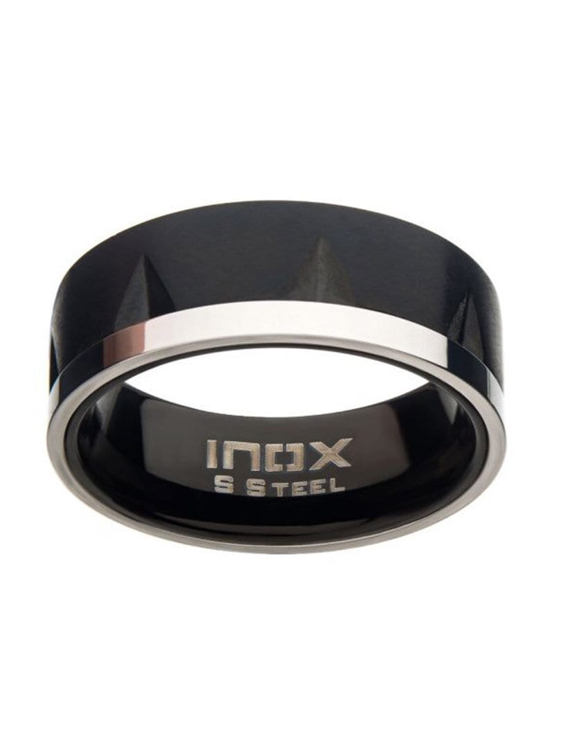 Notch inox Ring - Svart