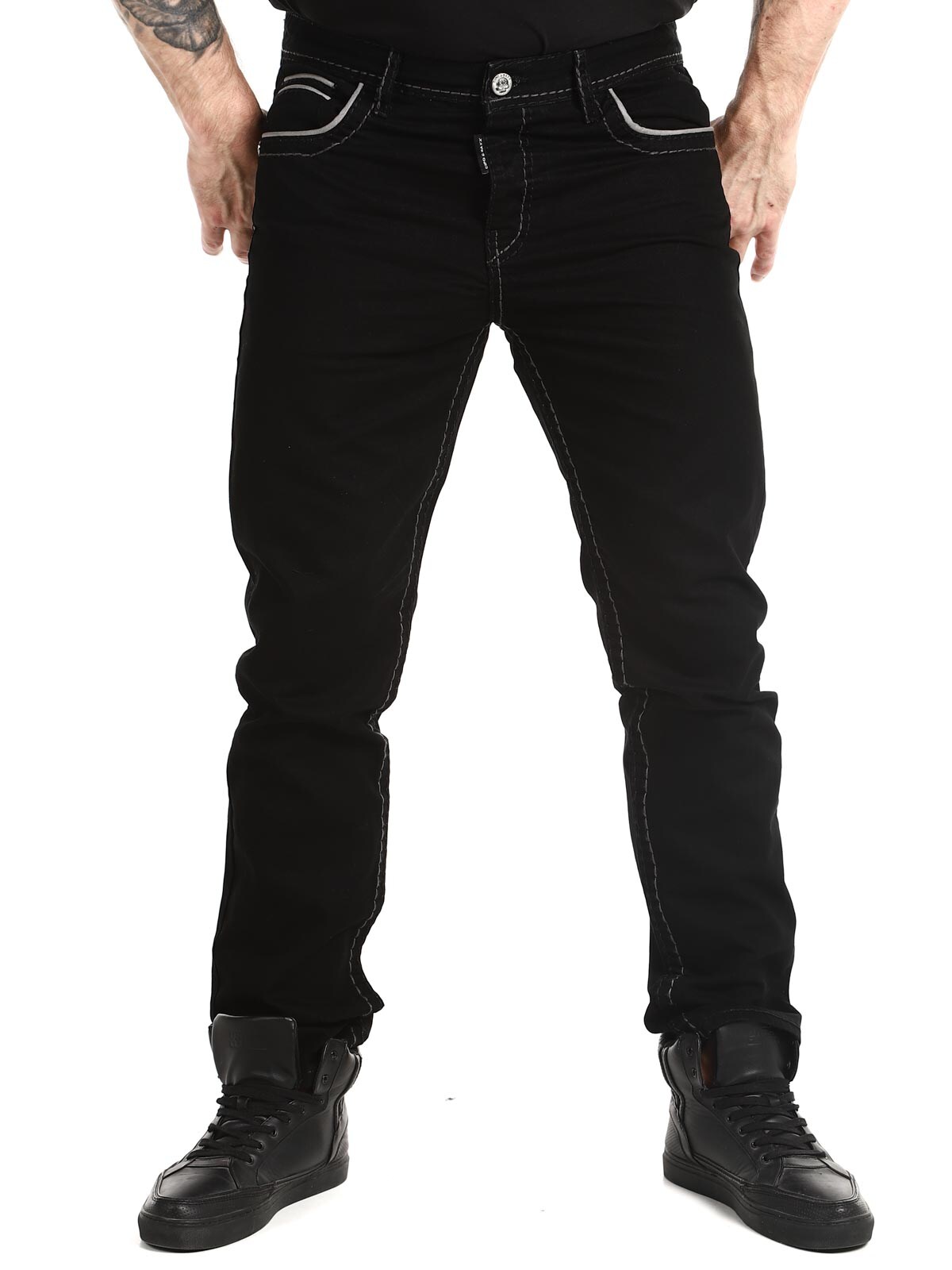 CIPO & BAXX kalhoty pánské CD795 L:34 jeans džíny moto CIPO & BAXX kalhoty pánské CD795 L:34 jeans džíny moto