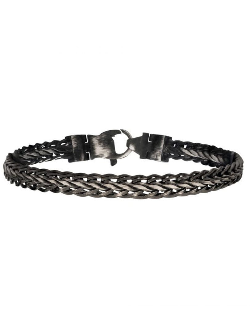Spiga Chain Inox Armband - Svart/Silver
