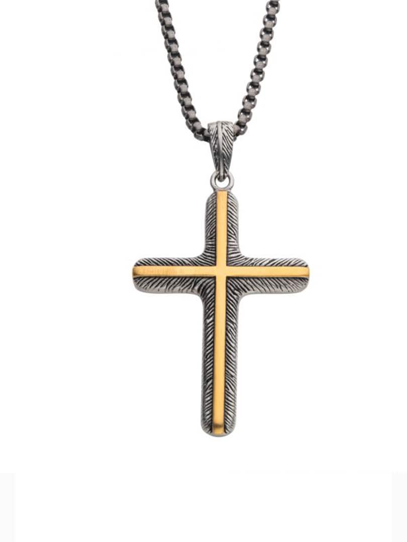 Gun Metal Inox Halsband - Grå