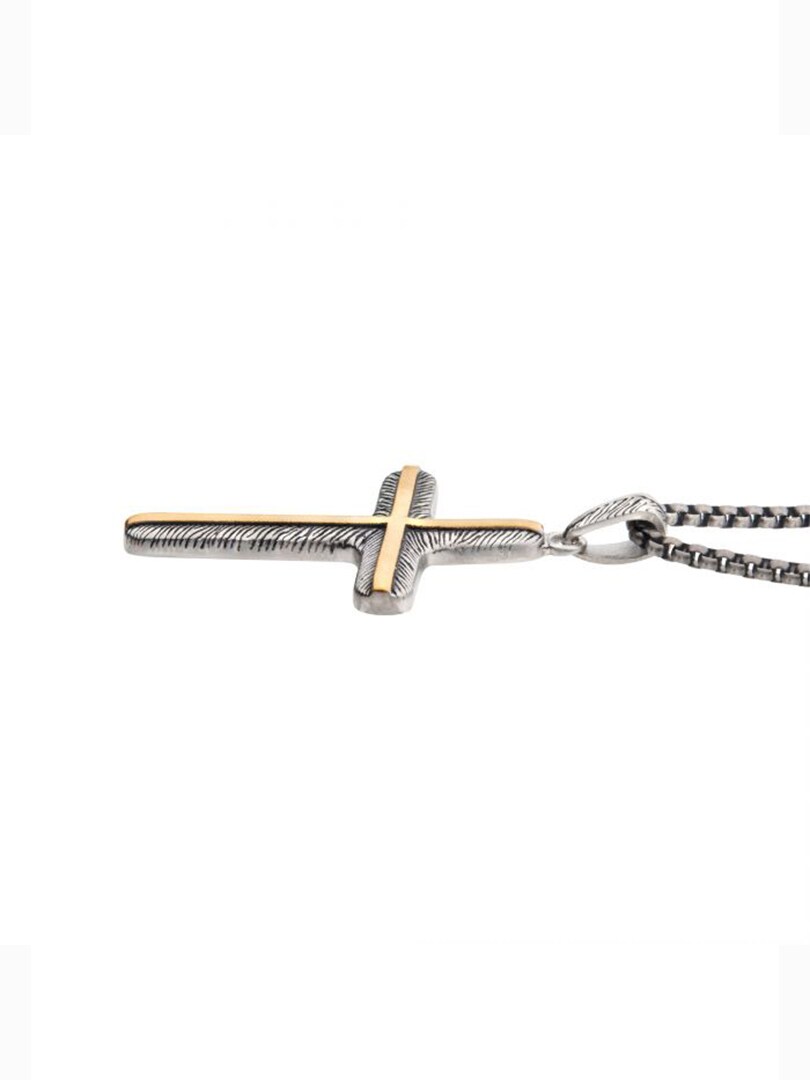 Gun Metal Inox Halsband - Grå