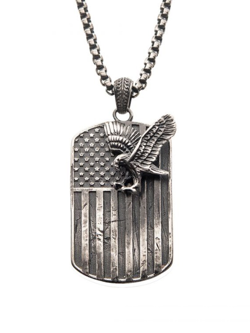 Eagle Flag Inox Halsband - Svart