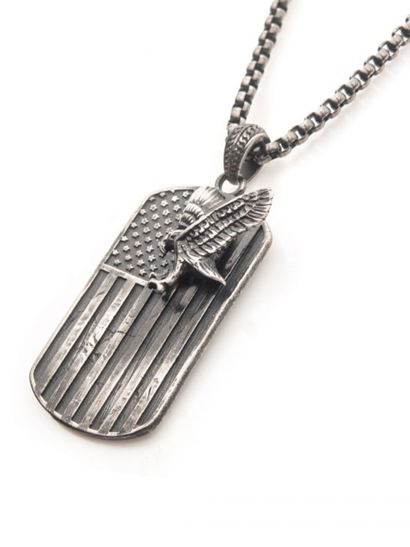 Eagle Flag Inox Halsband - Svart