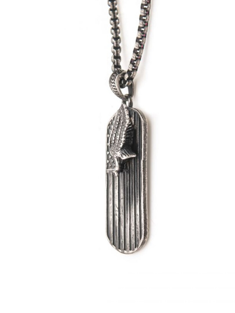 Eagle Flag Inox Halsband - Svart